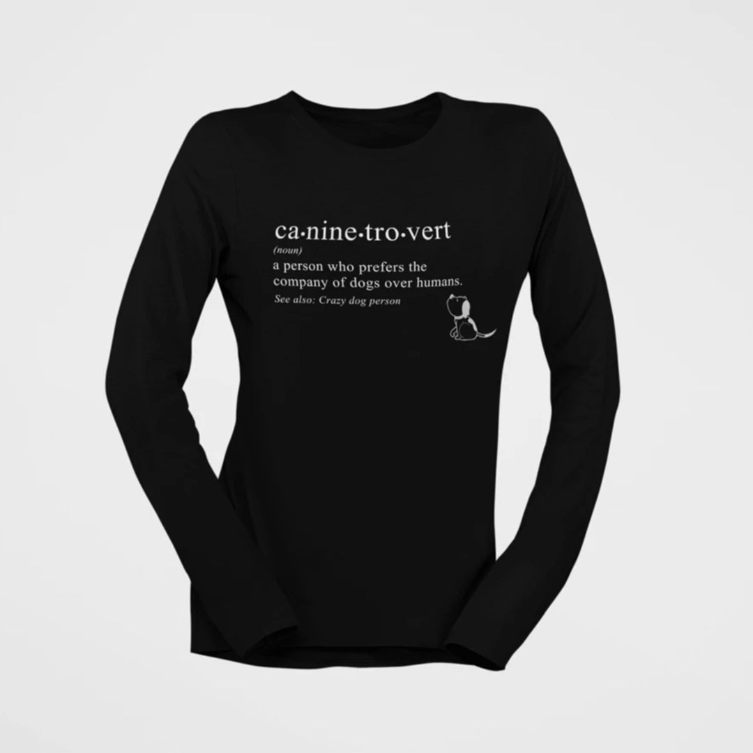 
                  
                    caninetrovert cotton t-shirt for dog lovers
                  
                