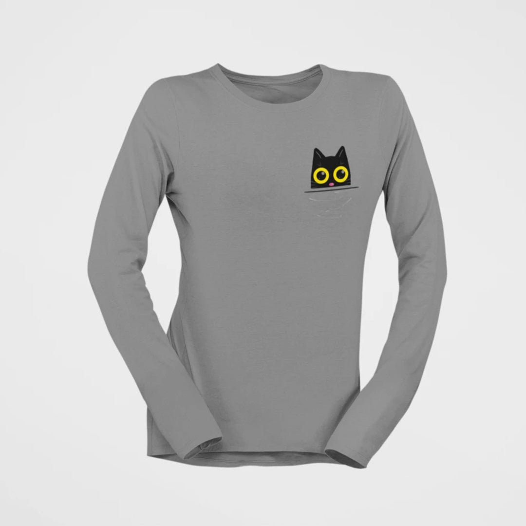 
                  
                    cat chilling in your pocket cotton t-shirt for cat lovers
                  
                