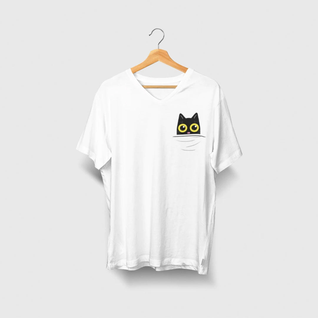 
                  
                    cat chilling in your pocket cotton t-shirt for cat lovers
                  
                