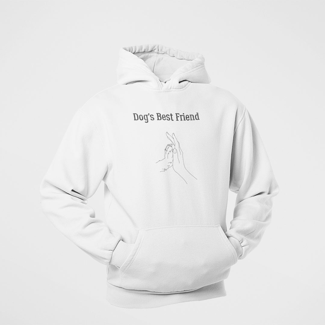 dog's best friend comfortable cotton hoodie for dog lovers